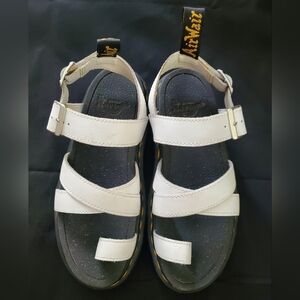 Dr. Martens White Sandals